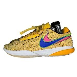 Men Nike LeBron 20 DJ5423-801 Mesh Athletic Sneaker Shoes SZ 8 Orange Basketball